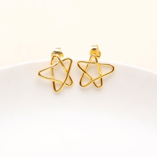 925 Sterling Silver Star Stud Earrings