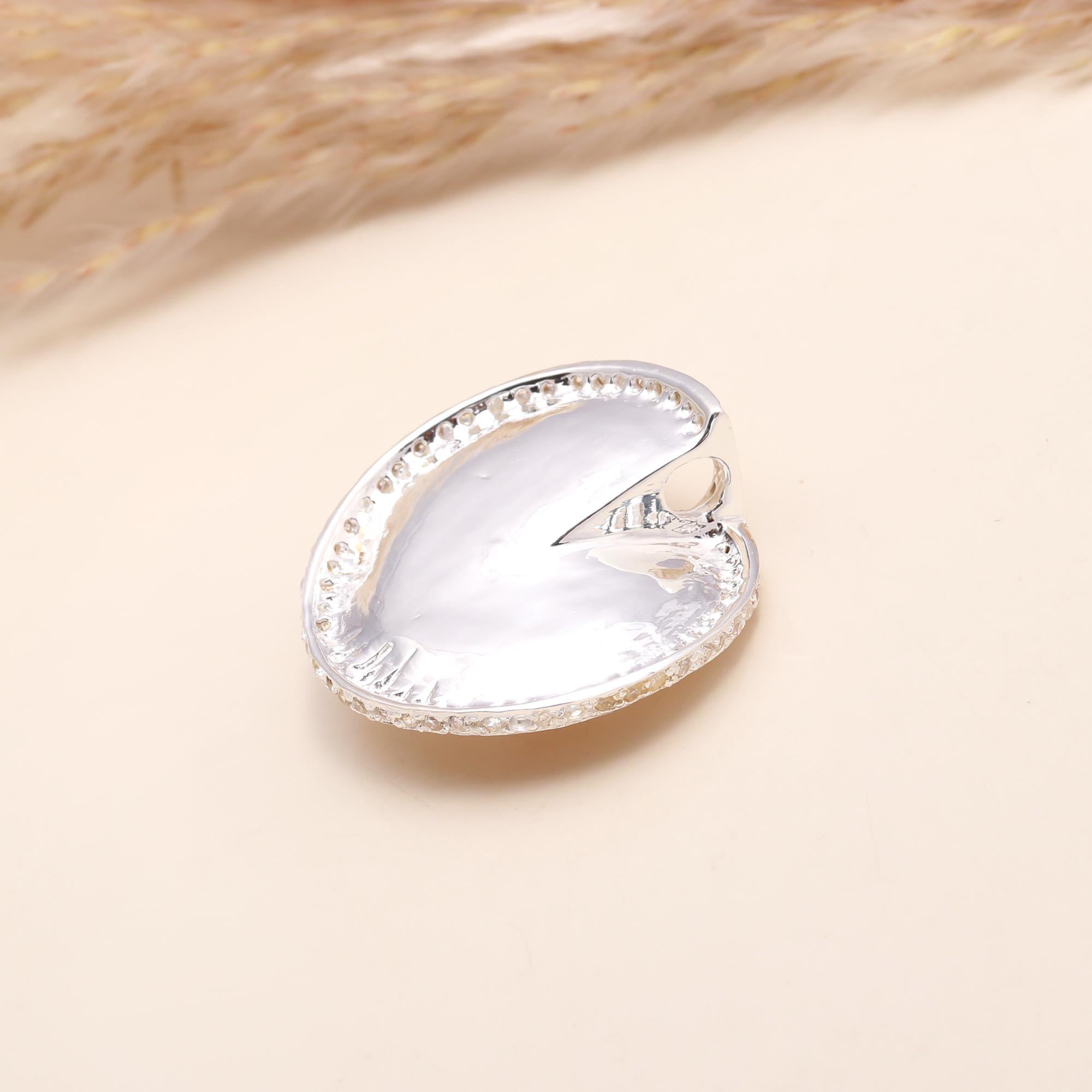 925 Sterling Silver Pink Pearl Pendant