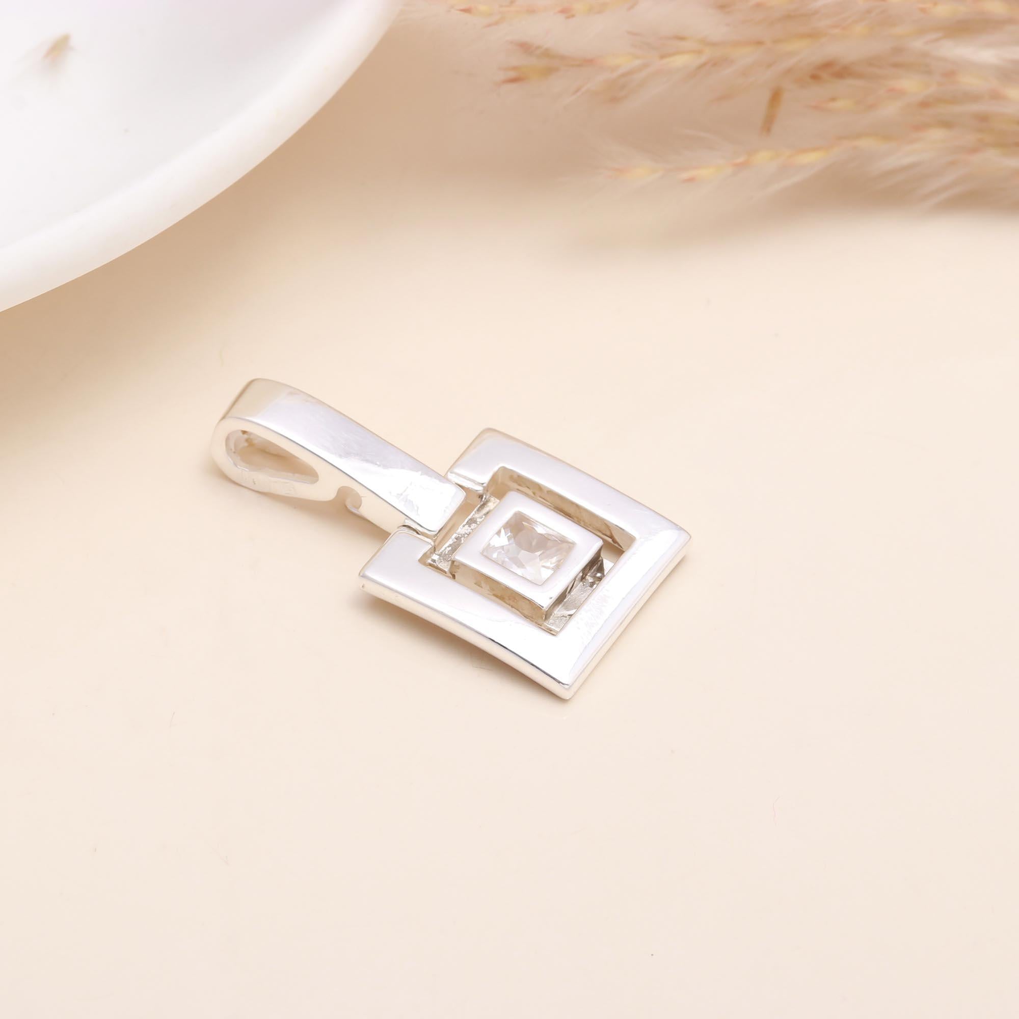 925 Sterling Silver Geometric Pendant