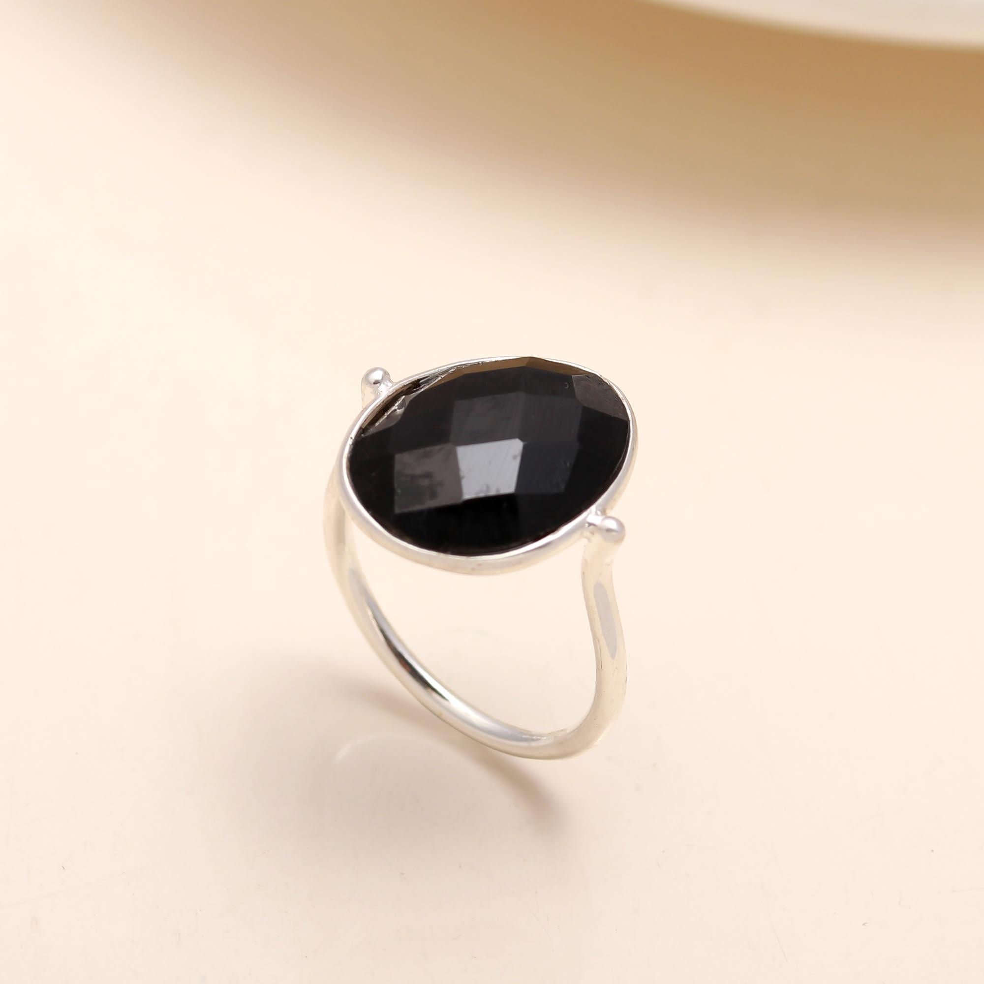 925 Silver Black Onyx Ring
