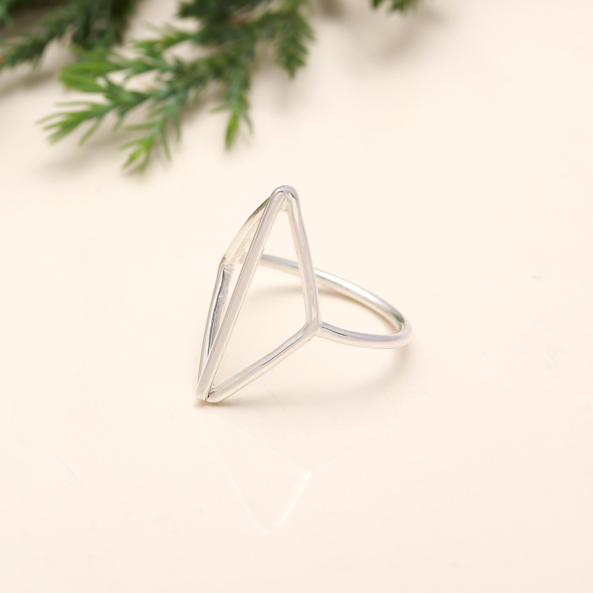 925 Silver Geometric Ring