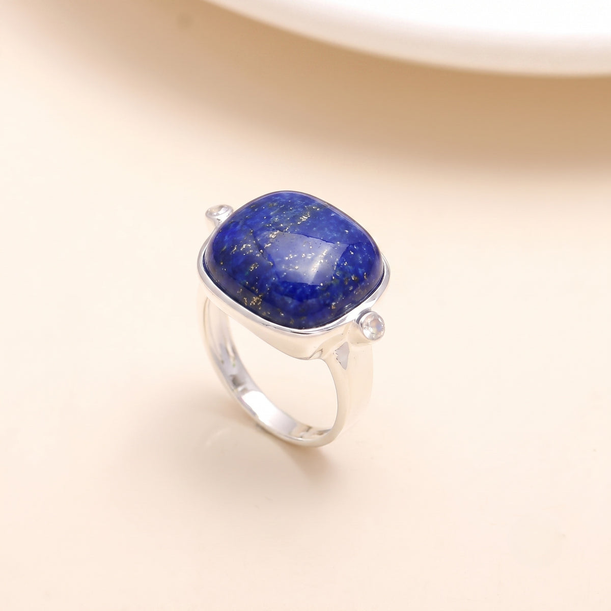 925 Silver Green Chalcedony Ring