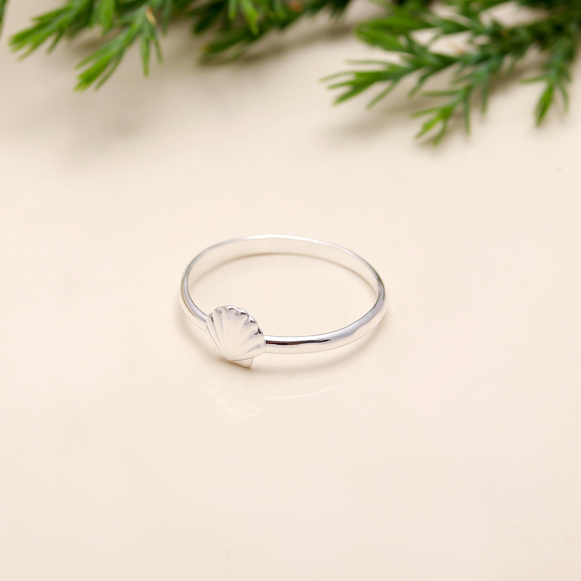 925 Silver Seashell Ring