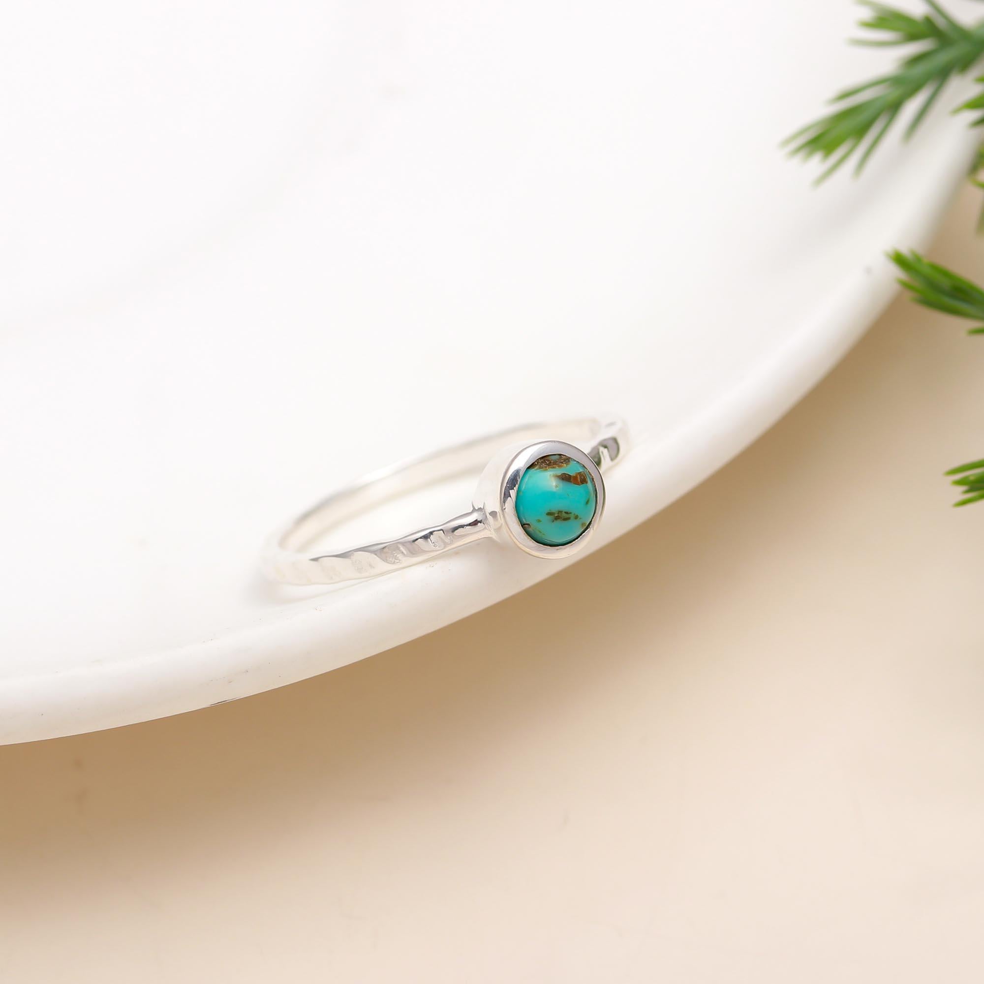 925 Silver Boho Turquoise Ring