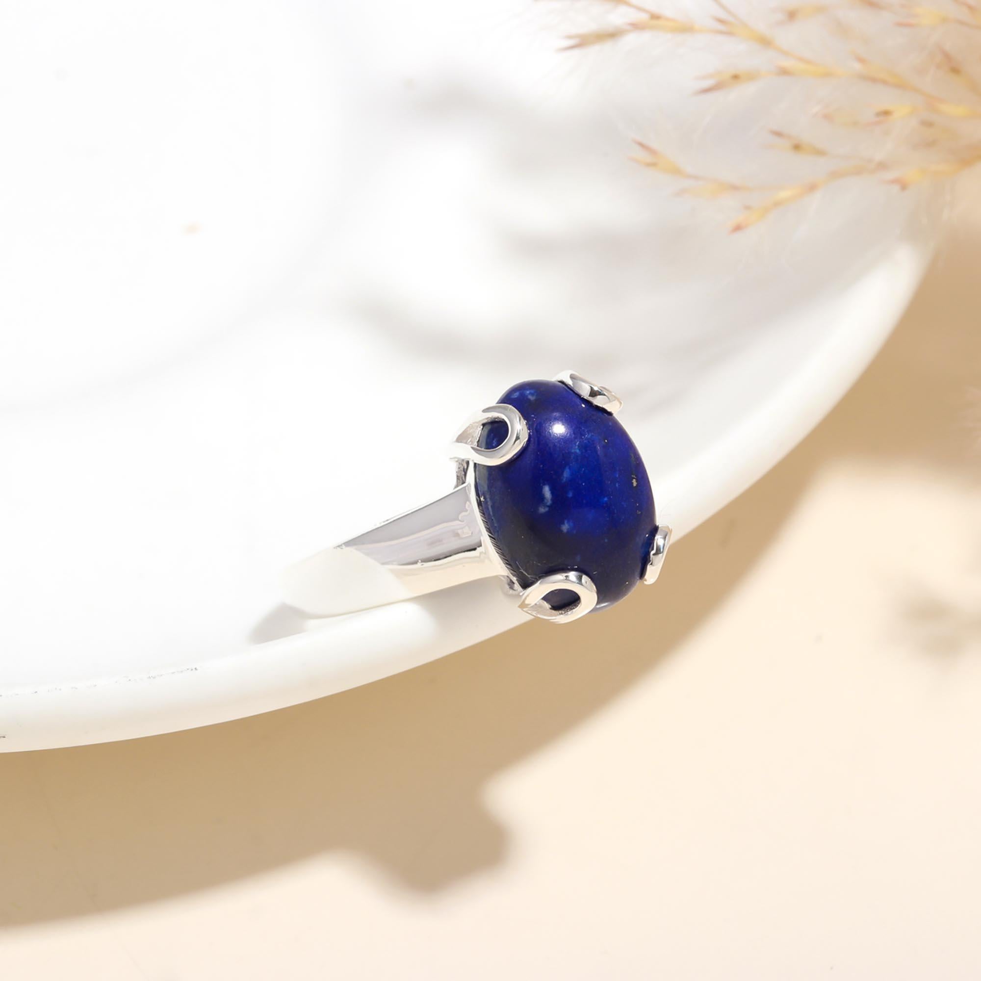 925 Sterling Silver Lapis Lazuli Ring