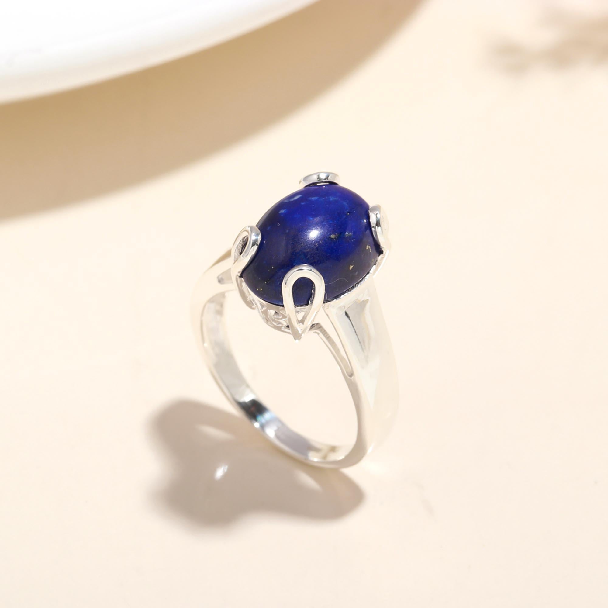 925 Sterling Silver Lapis Lazuli Ring