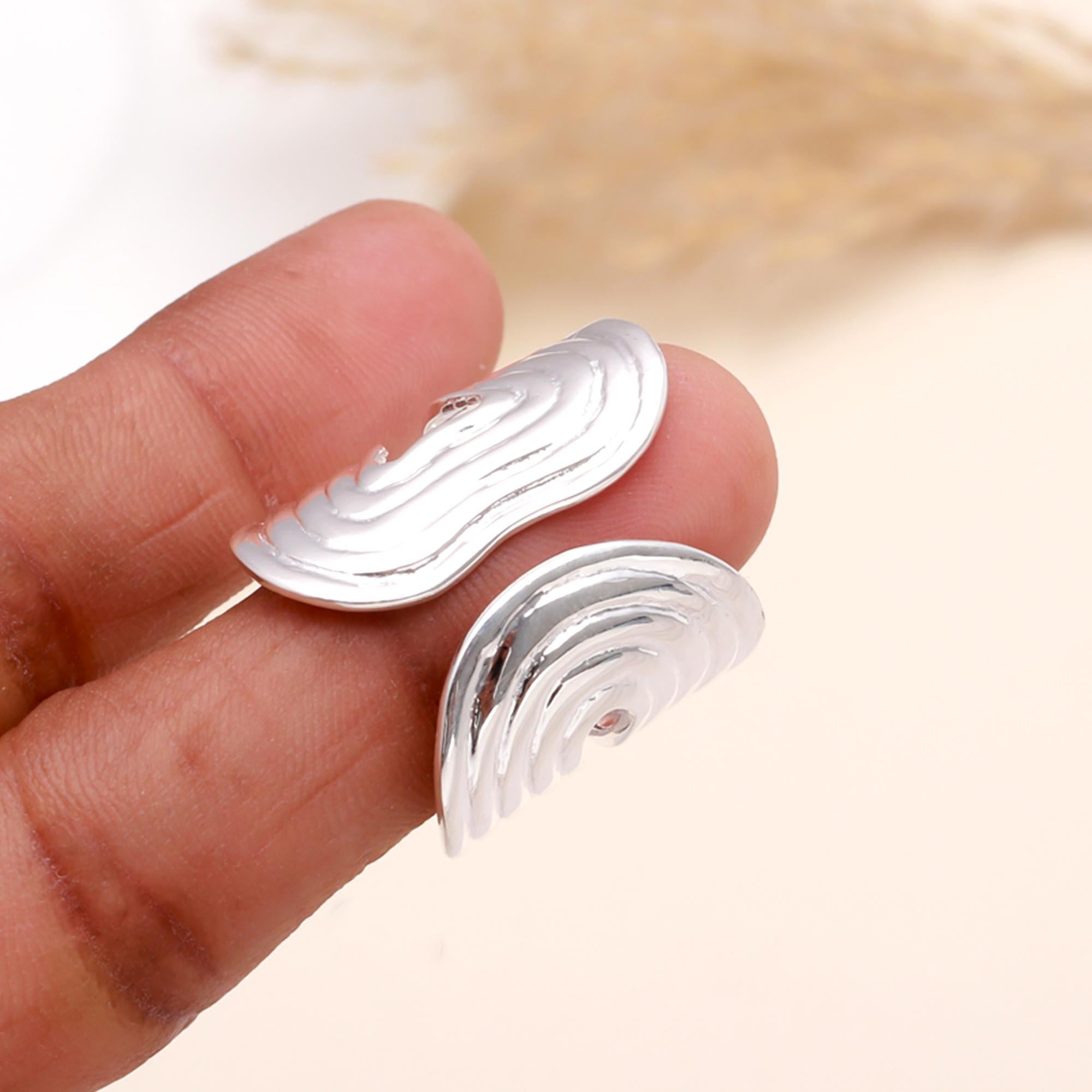 925 Sterling Silver Modern Minimalist Statement Ring