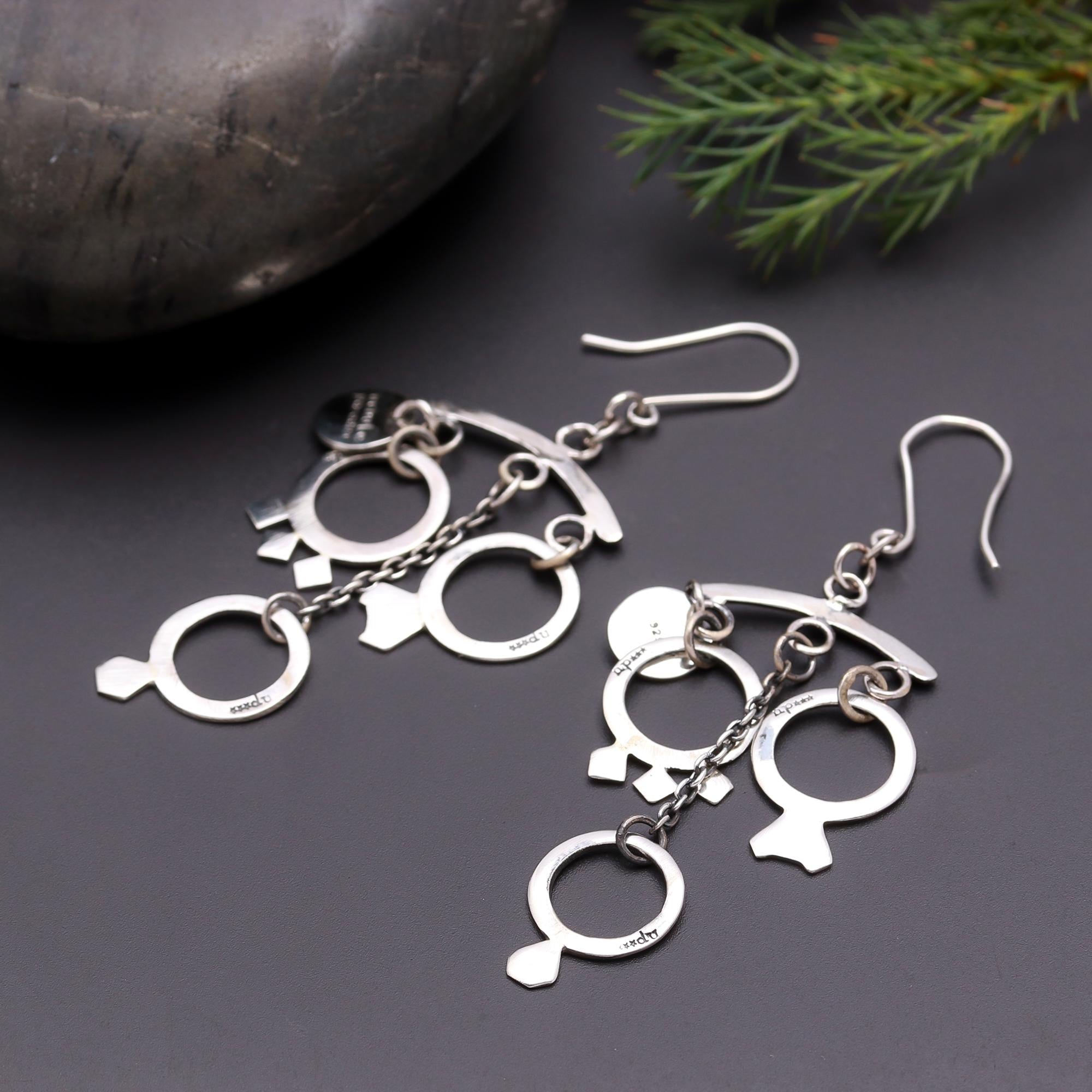 925 Silver Chandelier Earrings
