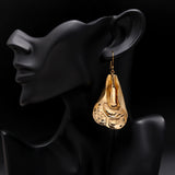 Designer Hypoallergenic Brass Abstract  Earrings size 3 " Birthday, Anniversary, Women, Girls,