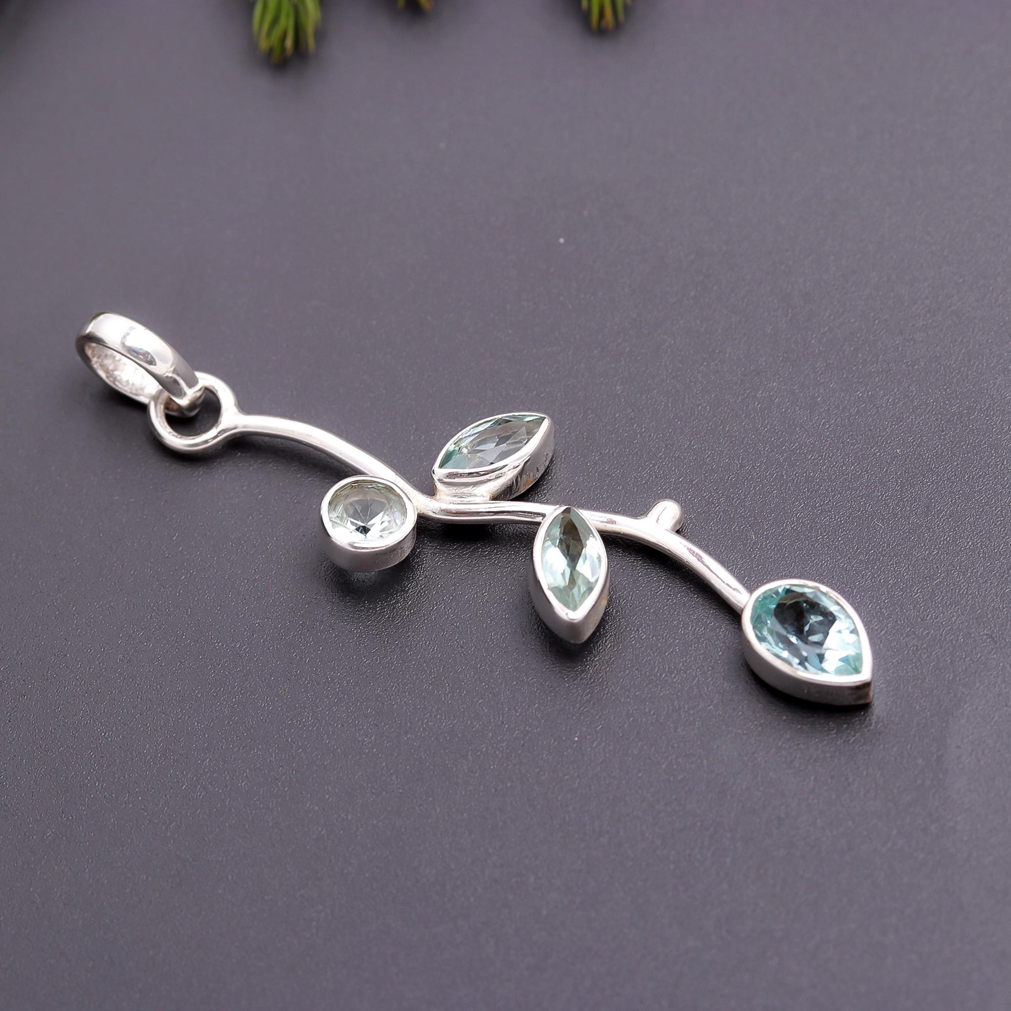 925 Silver Leaf Vine Pendant