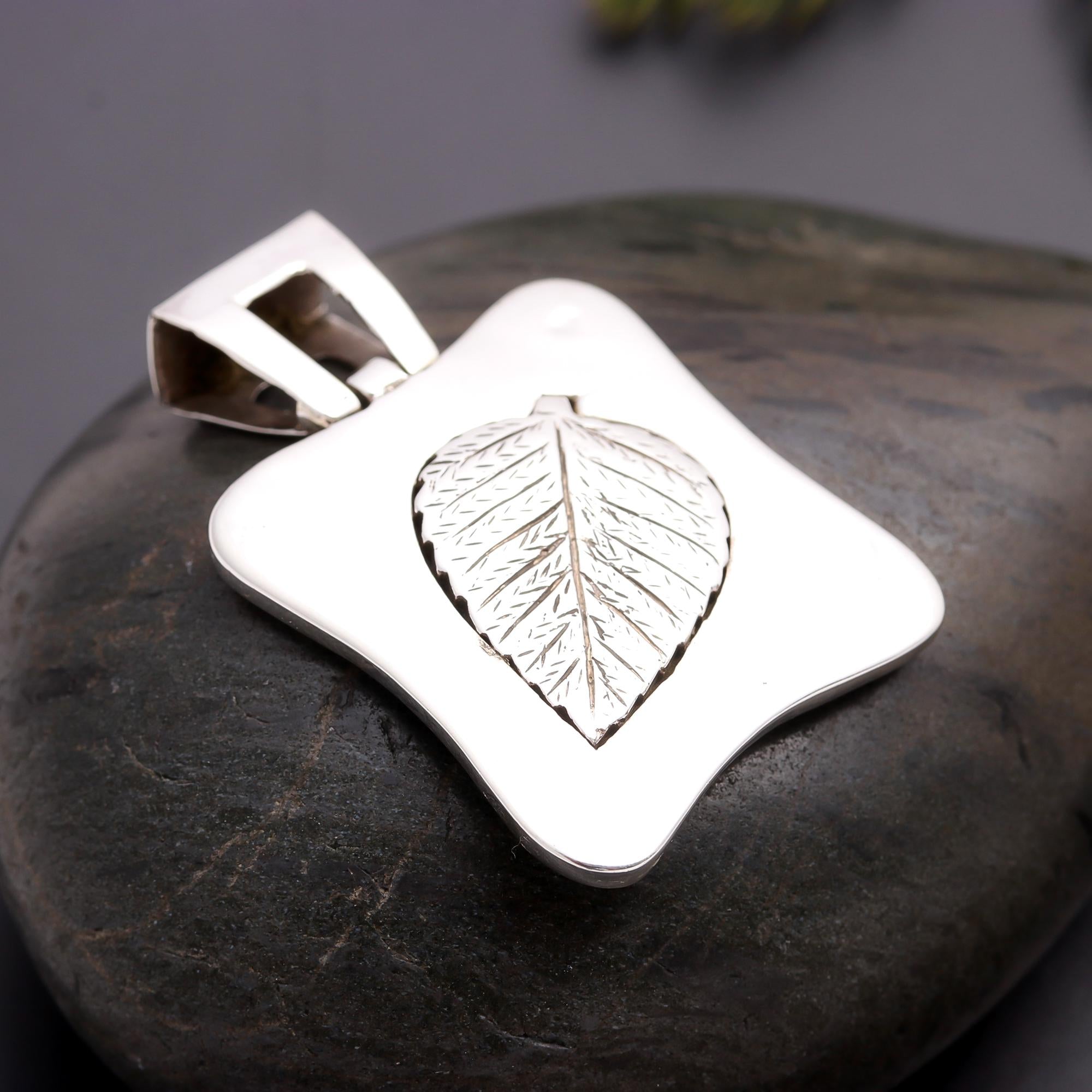 925 Silver Leaf Pendant