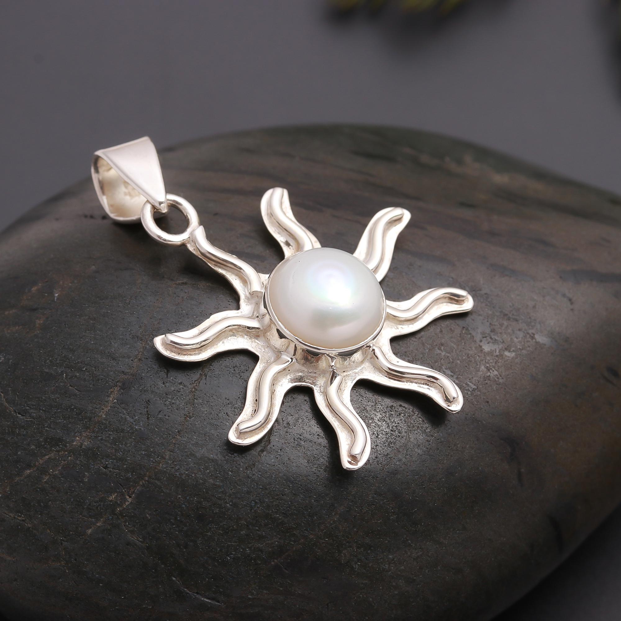 925 Silver Sun Pendant
