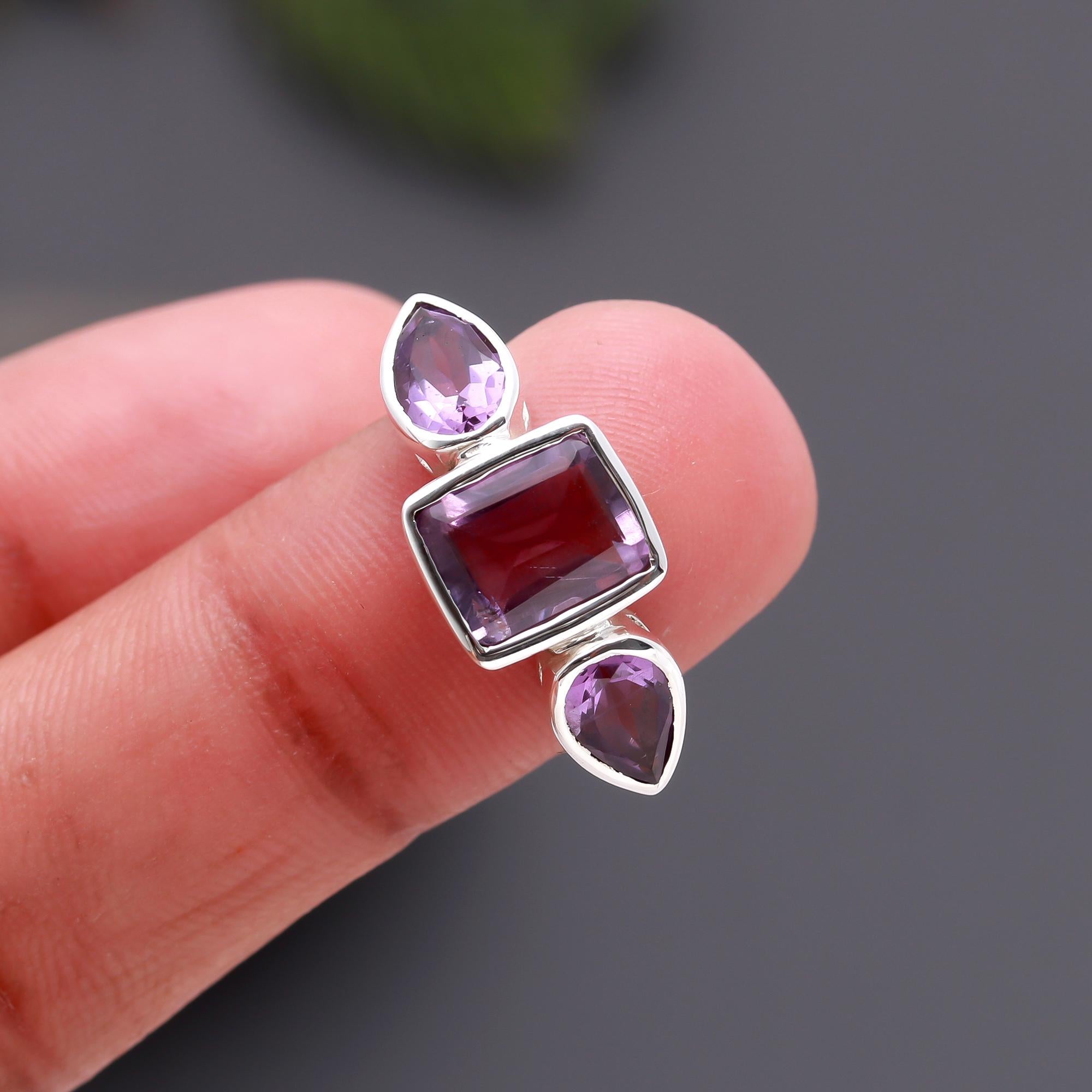 925 Silver Amethyst Ring