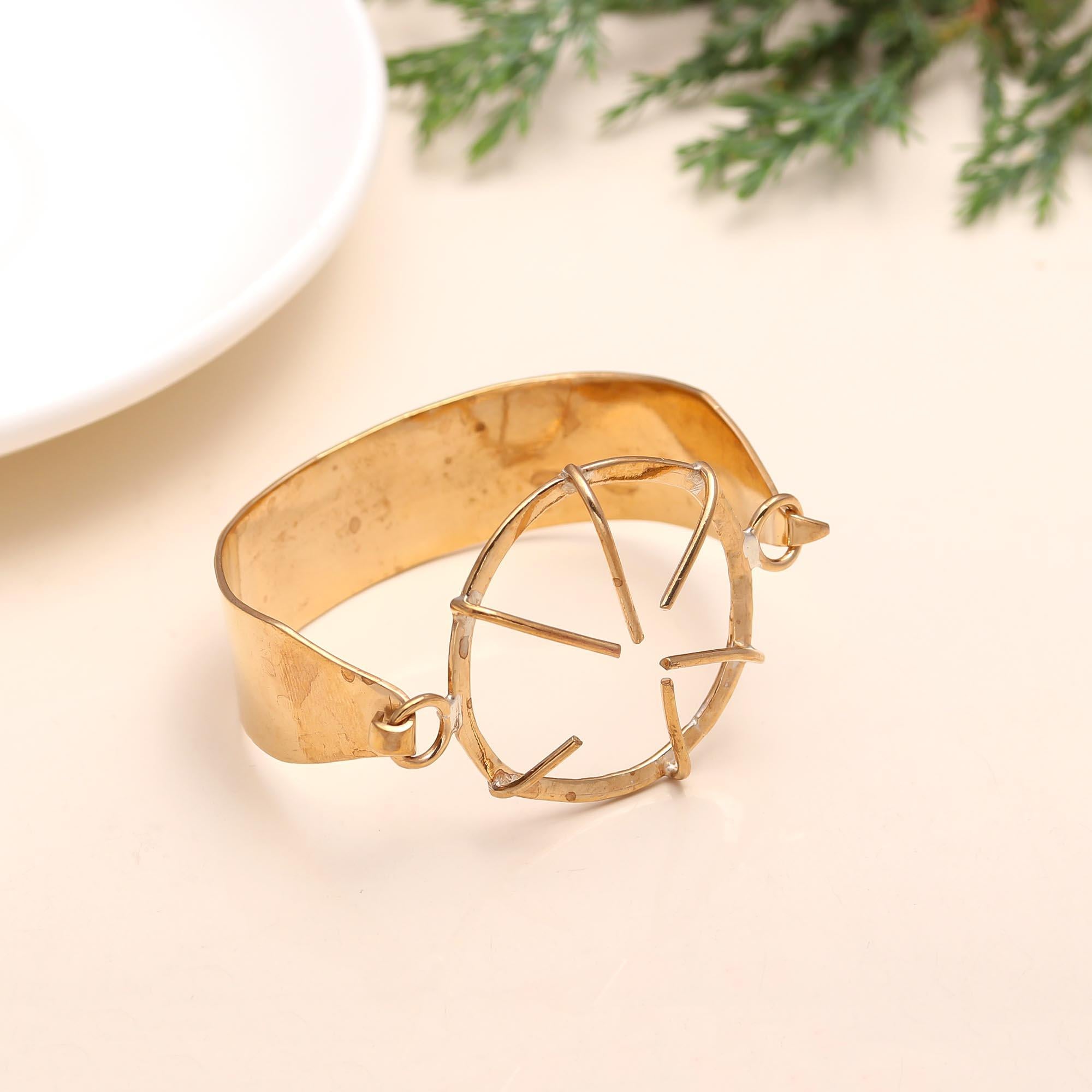 925 Silver Sun Open Cuff Bracelet