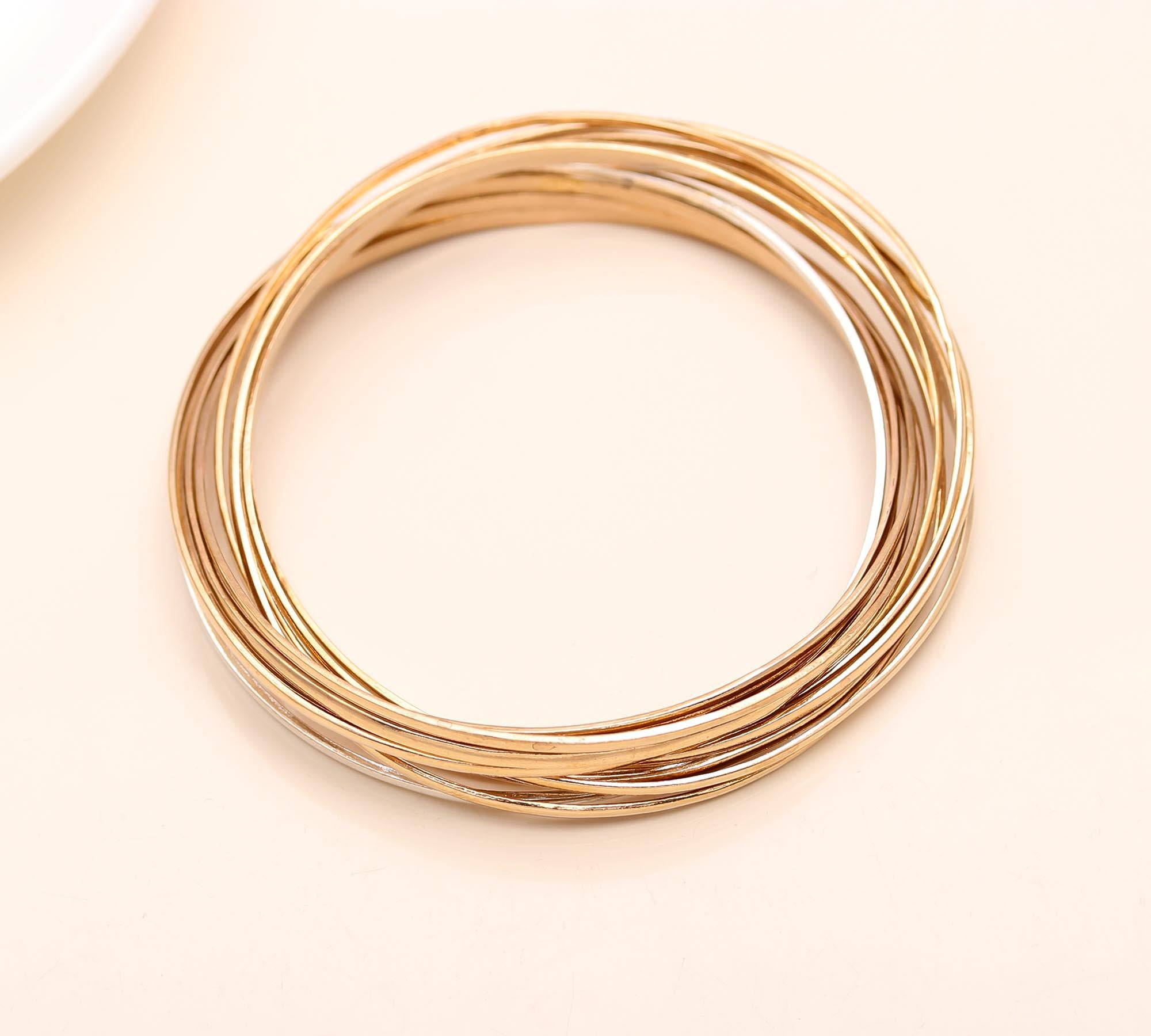 925 Silver Multi-Bangle Bracelet