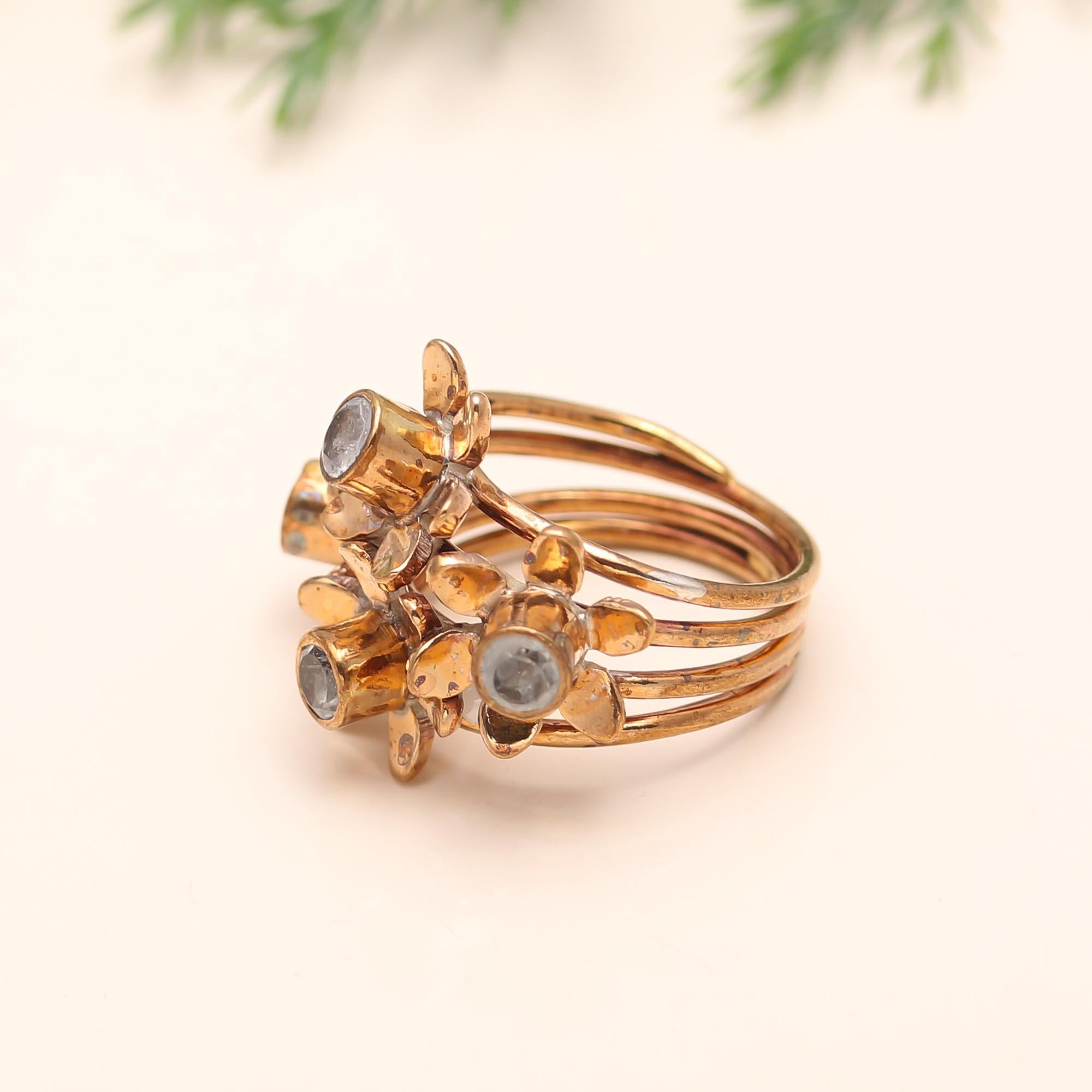 925 Silver Floral Ring