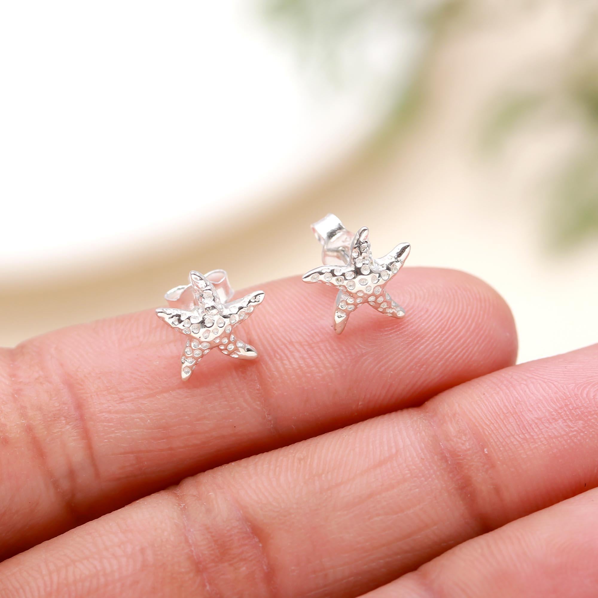 925 Sterling Starfish Stud Earring