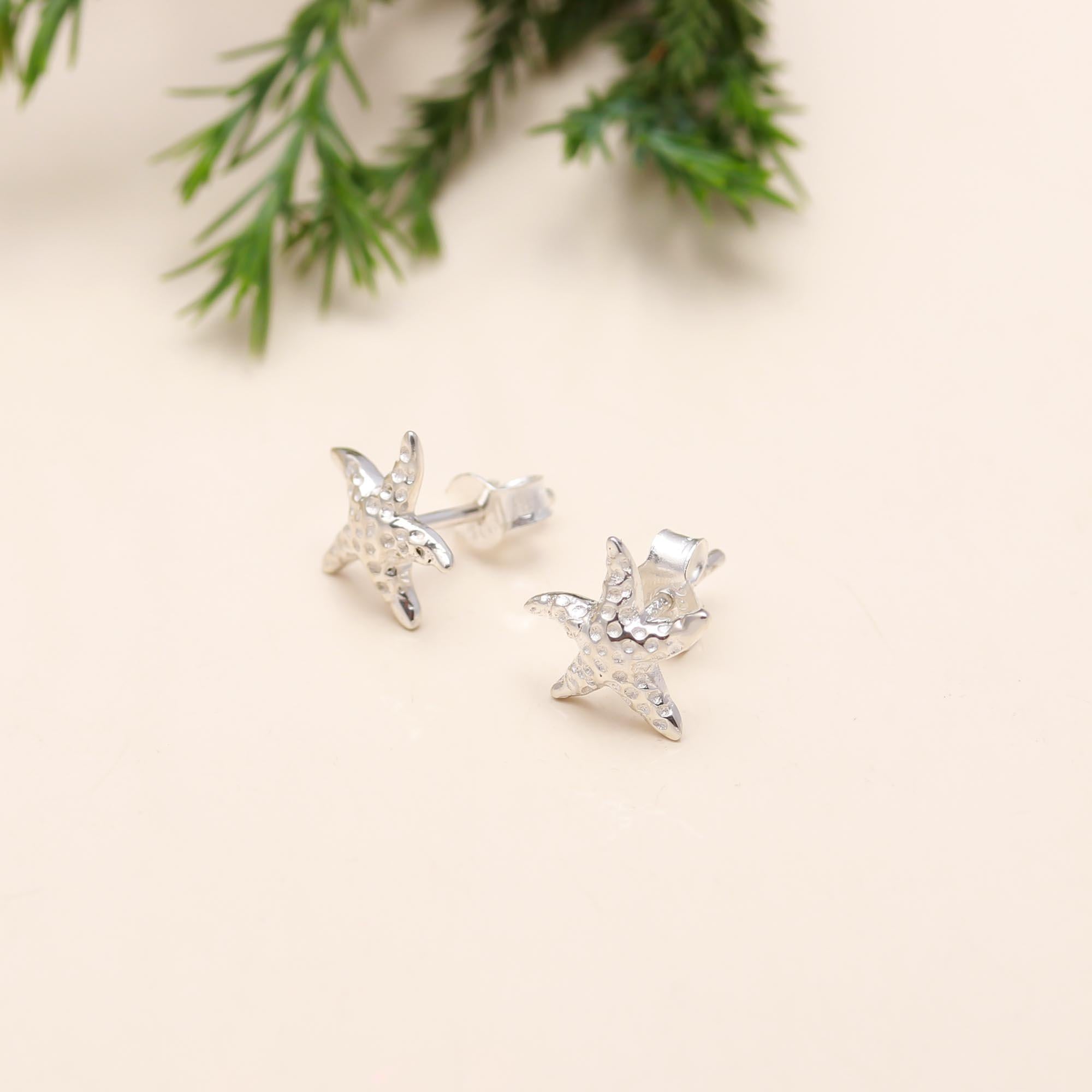 925 Sterling Starfish Stud Earring