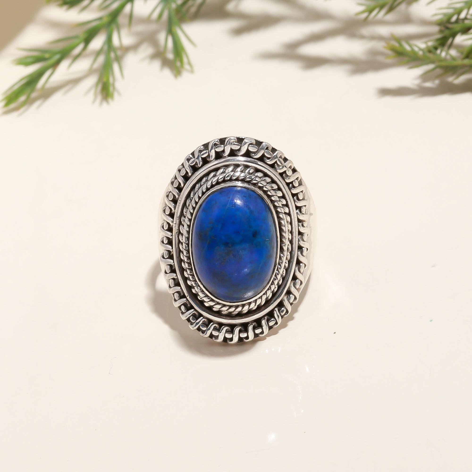 925 Silver Lapis Lazuli Ring