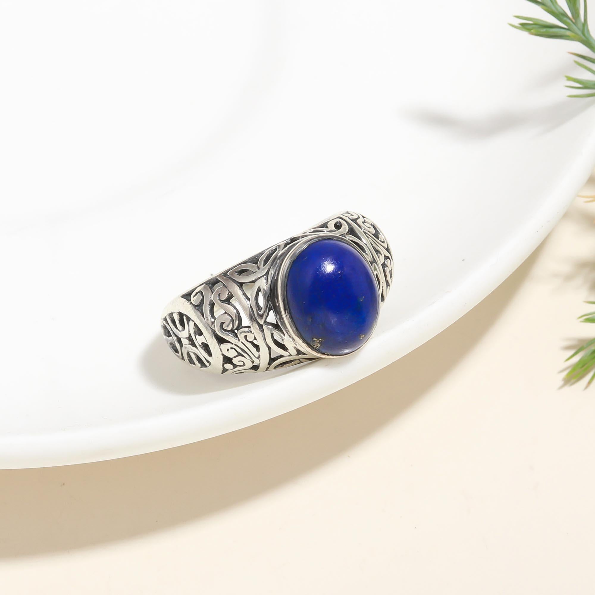 925 Silver Lapis Lazuli Ring