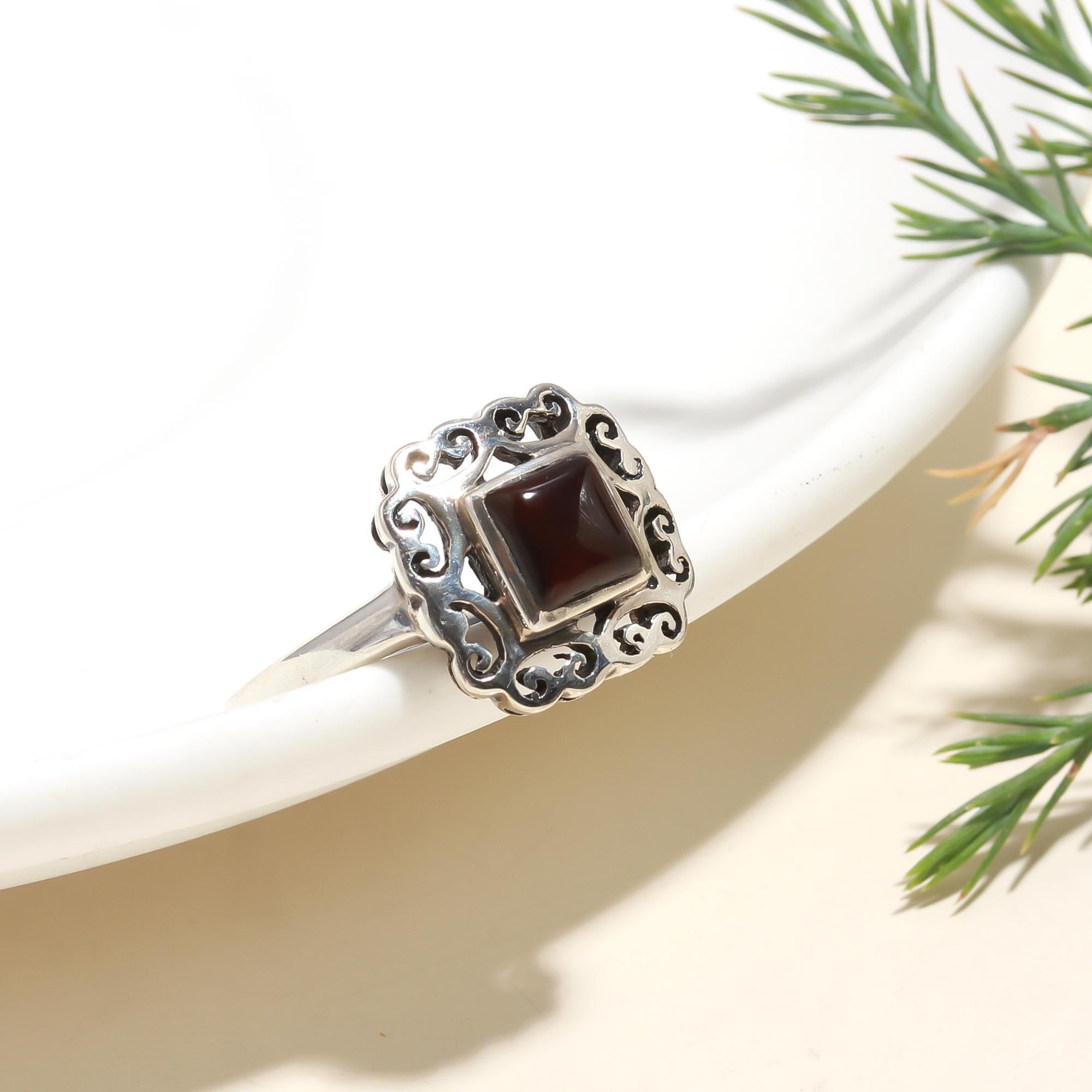 925 Silver Black Onyx Ring