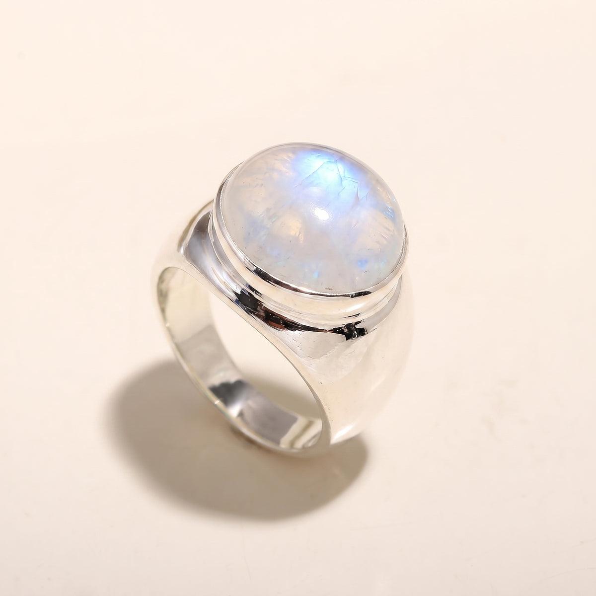 925 Silver Blue Chalcedony Ring