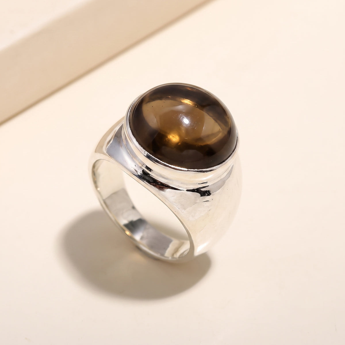 925 Silver Blue Chalcedony Ring