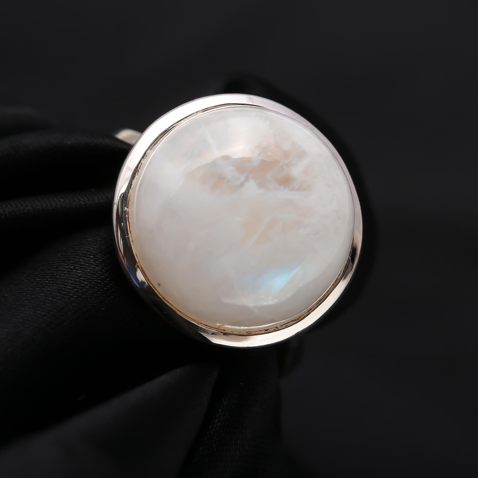 925 Silver Moonstone Ring