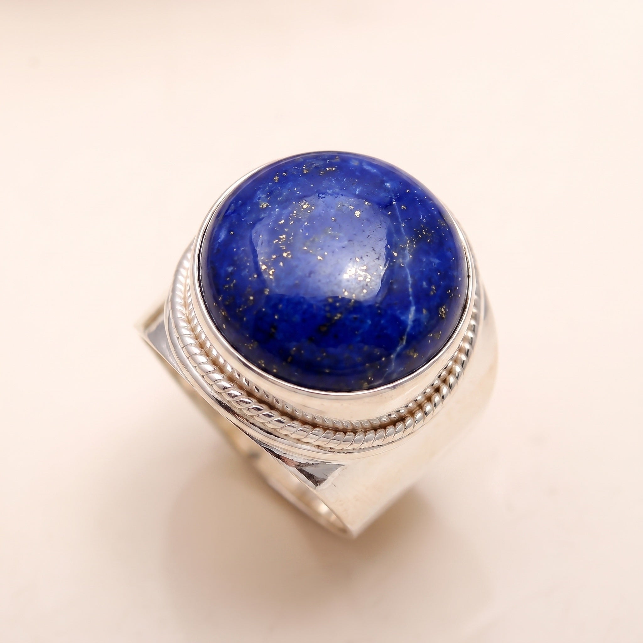 925 Silver Oval Moonstone Ring