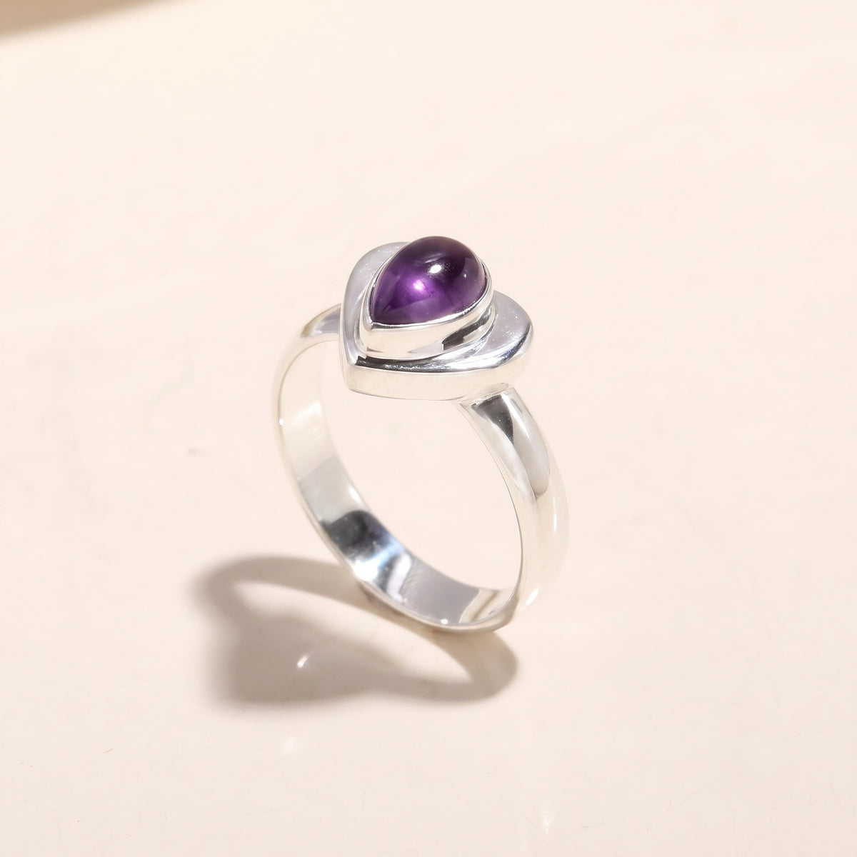 925 Sterling Silver Citrine Ring