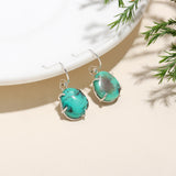 925 Sterling Silver Turquoise Dangle Earrings