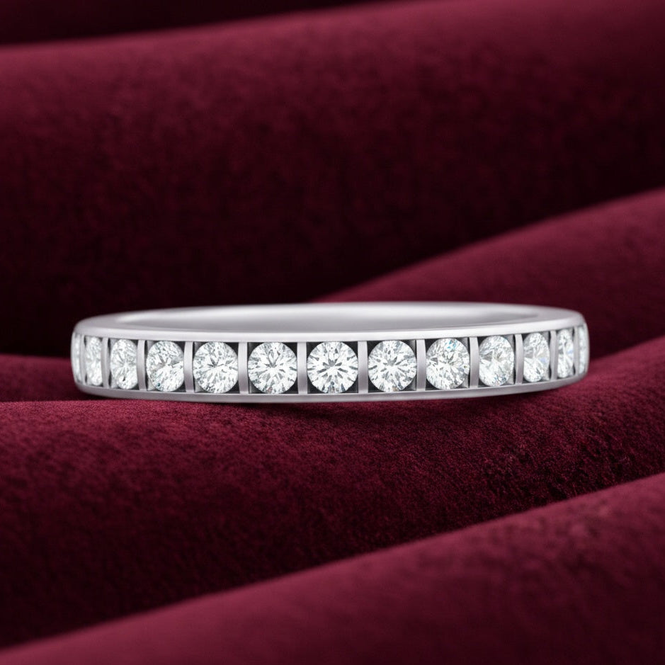 The Timeless Bar: 2.5ct Moissanite Eternity Ring