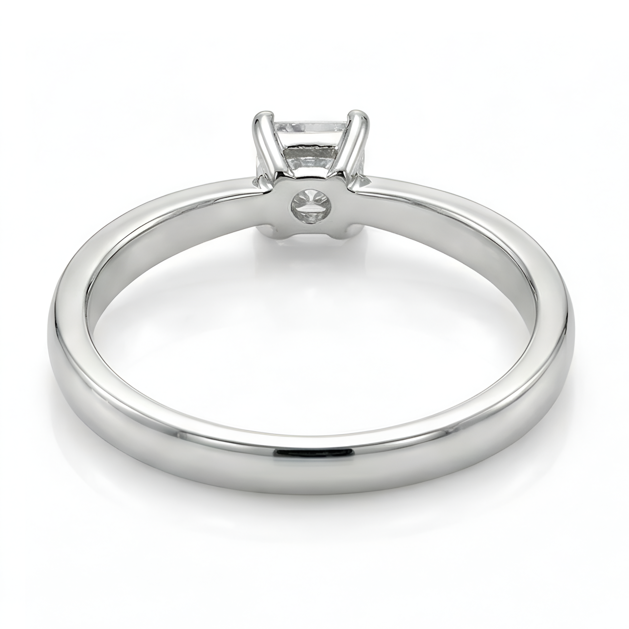 The Modern Grace: Moissanite Solitaire Ring