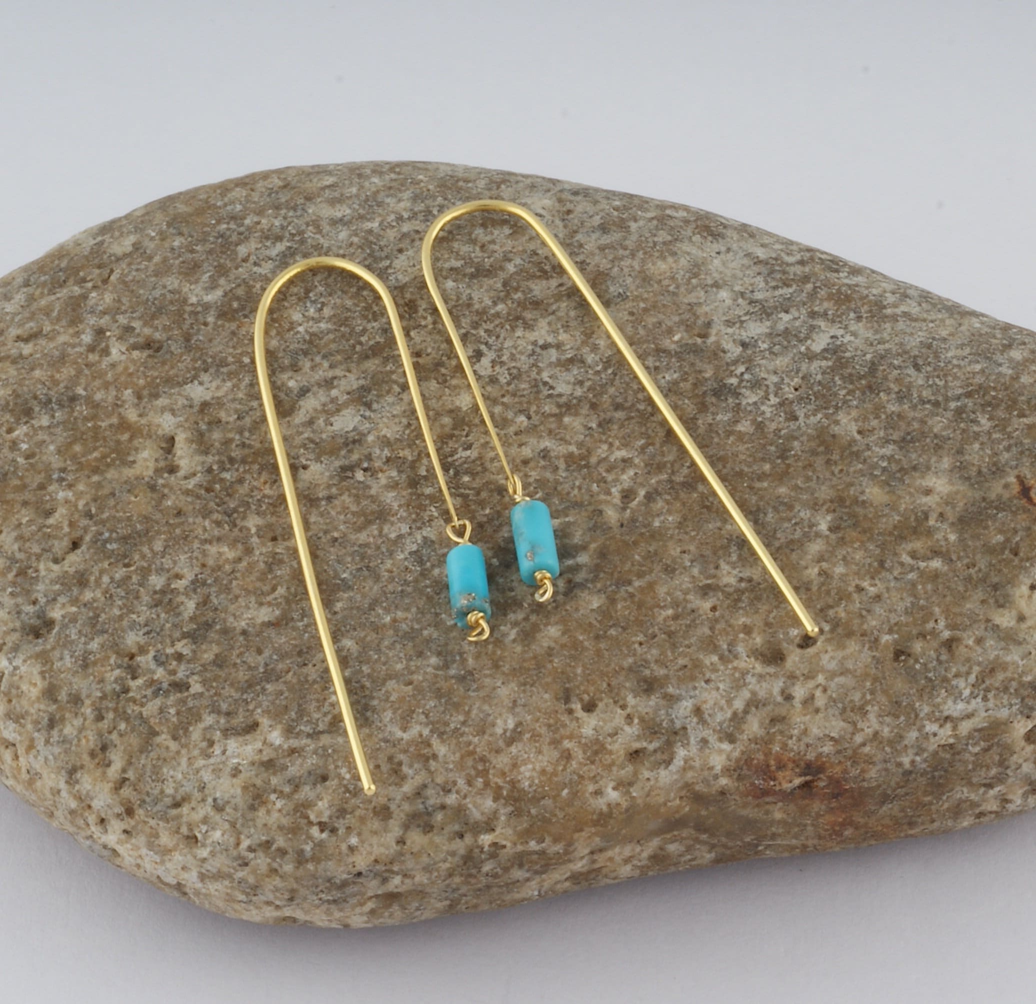 925 Sterling Silver Mexican Turquoise Dangle Earring Earwire