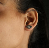 925 Sterling Silver Evil Eye Stud Earring