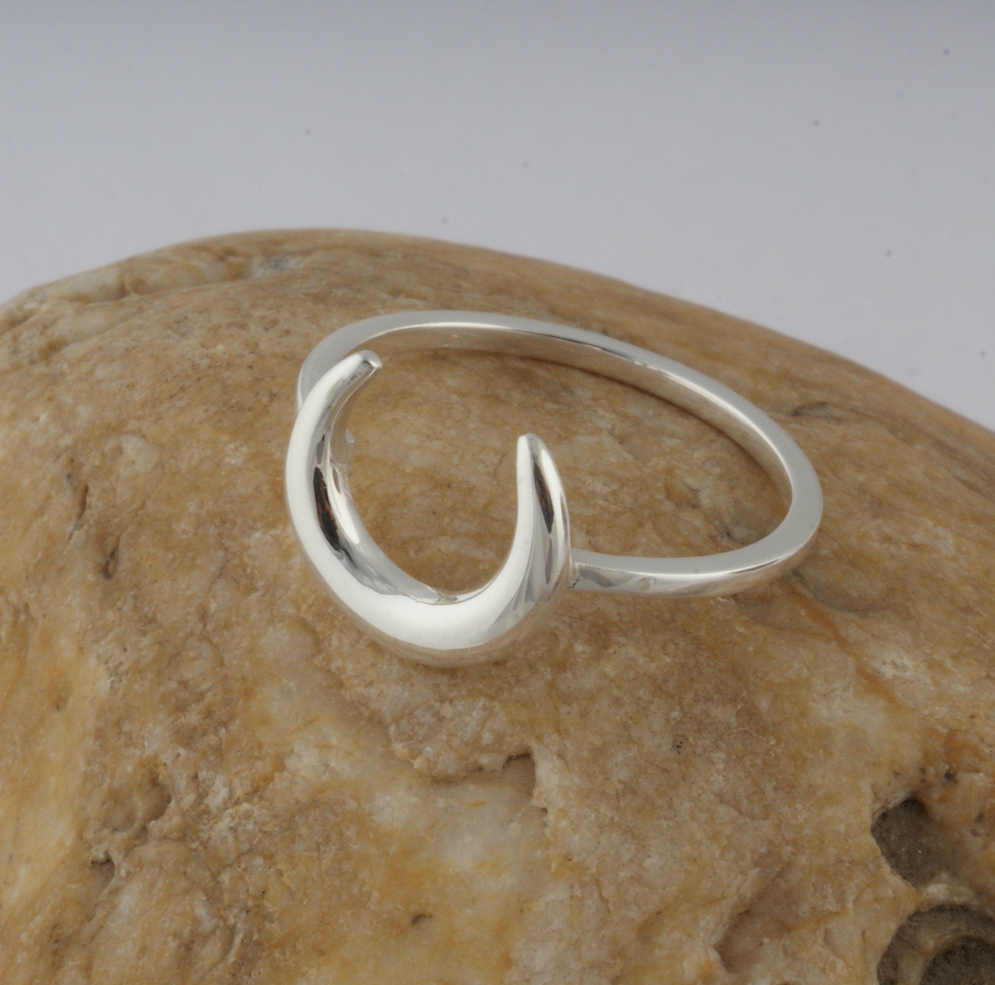 925 Sterling Silver  Moon Celestial Ring