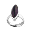 Handmade Oval Amethyst Ring in 925 Silver Finish