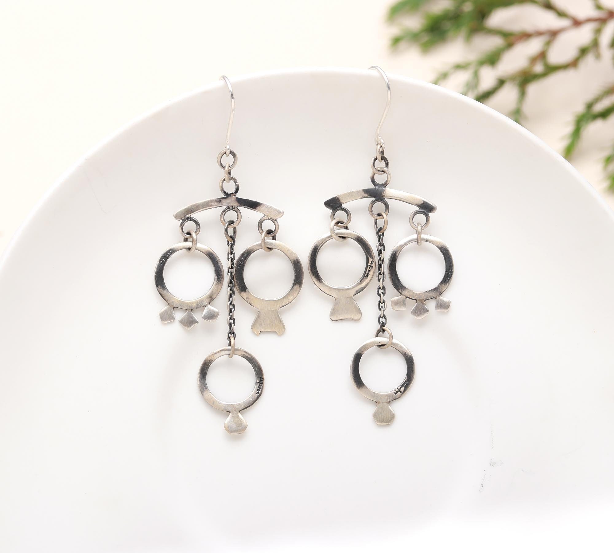 925 Sterling Silver Chandelier Earrings