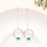 925 Sterling Silver Mexican Turquoise Dangle Earring