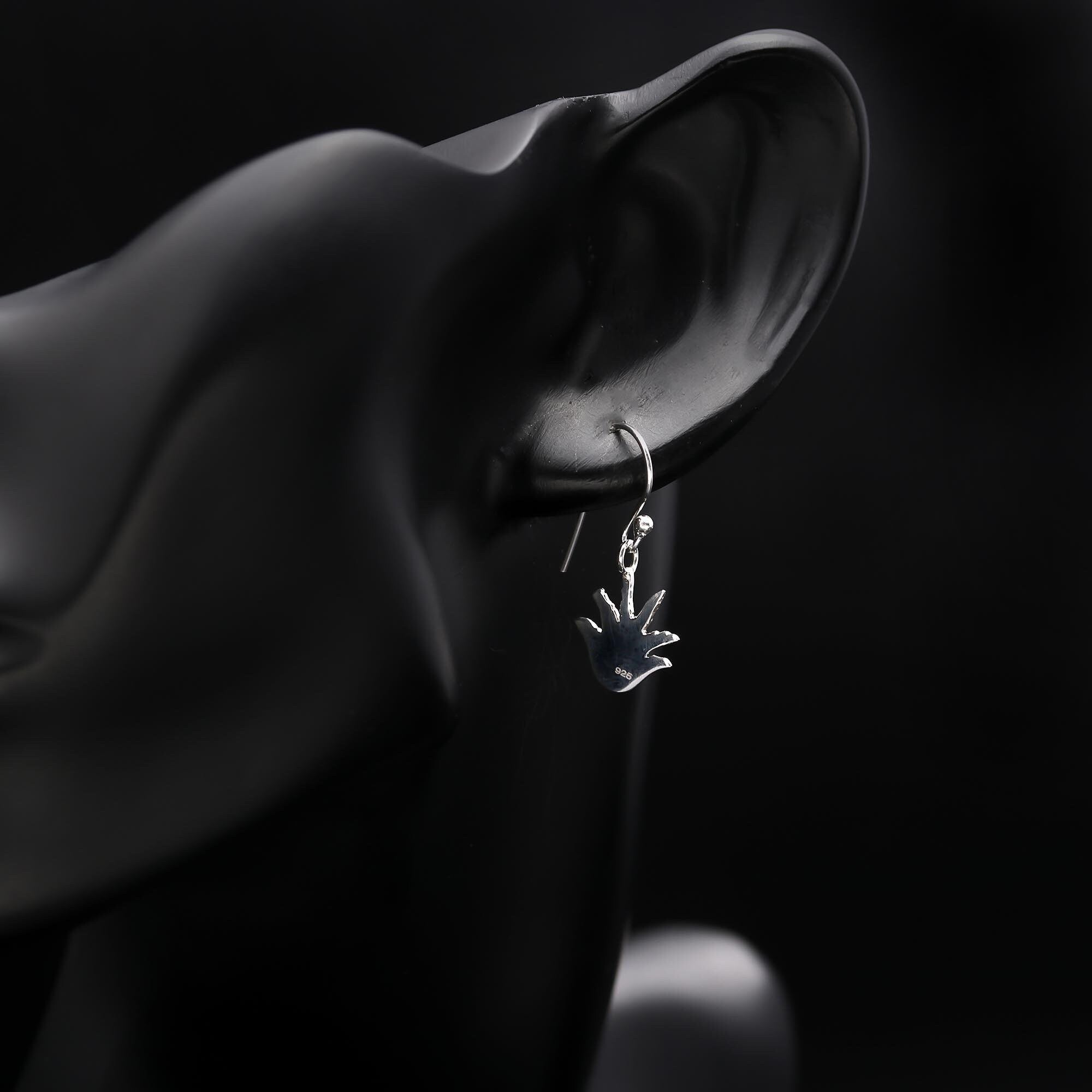 The Desert Sway: Sterling Silver Cactus Dangle Earrings