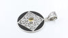 Net Design Citrine Silver Plated Pendant