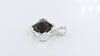 Smoky Quartz Octagon 925 Silver Pendant