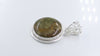 Sterling Silver 925 Pendant With Agate Natural Round Shape Hard Stone