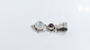 Sterling Silver Plated Garnet Stubbed Double Gemstone