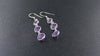 Sterling Silver Amethyst Dangle Earrings Earwire